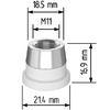 Керамический держатель сопла D21,4 (M11) для Raytools  арт.120515092A - st-e.info - Рязань