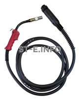 Сварочная горелка для полуавтомата QTB-500A длина кабеля 3 метра, евроадаптер - st-e.info - Рязань