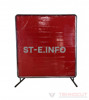 Экран защитный 1.74х1.74m, красный - st-e.info - Рязань