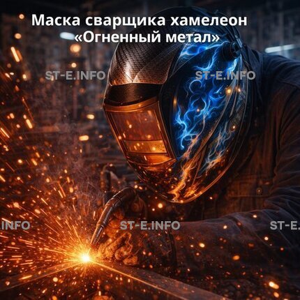 Маска сварщика хамелеон «Огненный метал» (YXE-718G PRO) - st-e.info - Рязань