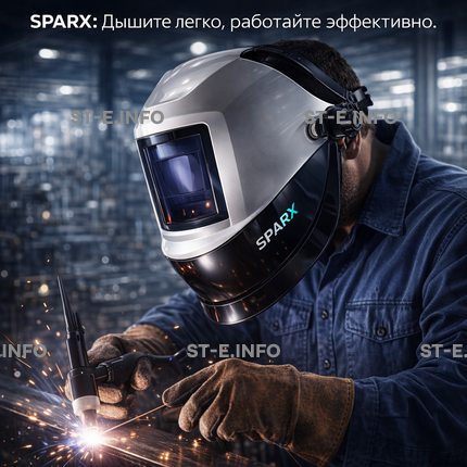 Маска сварщика Sparx с устройством подачи воздуха - st-e.info - Рязань